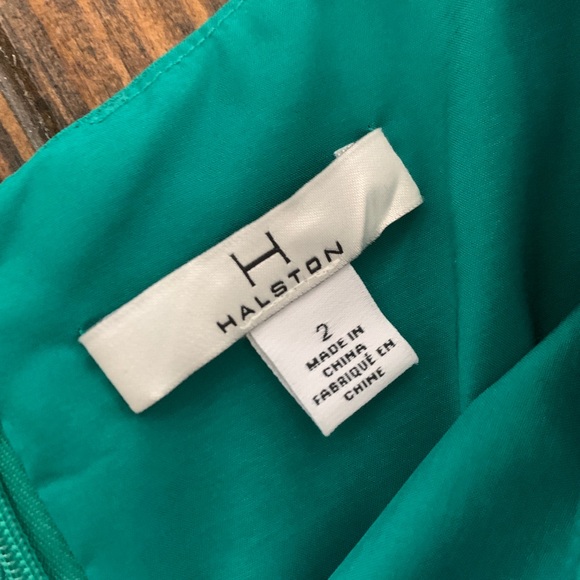 H by Halston Emerald Green Sleeveless Dress - Picture 4 of 9